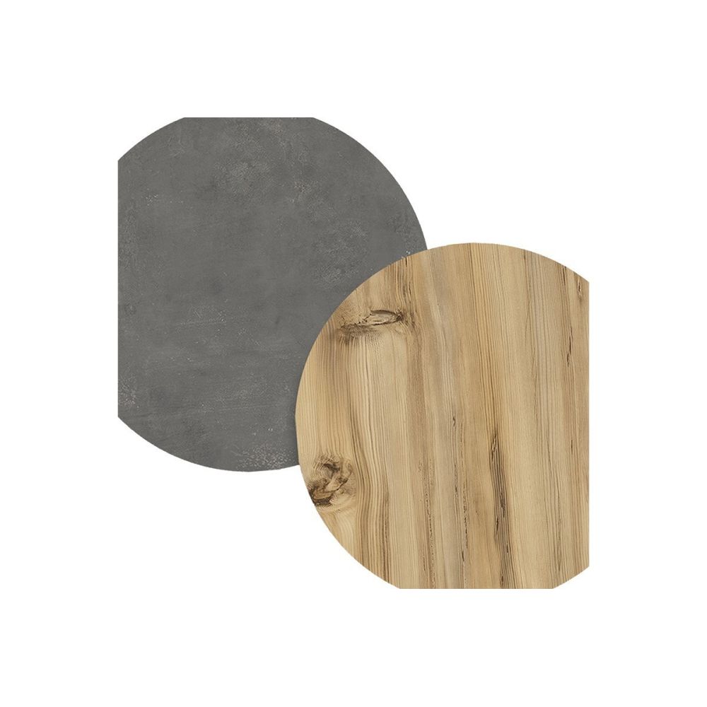 Mueble de TV de Pared moderno Antracita y Roble