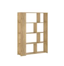 Estantería Decorativa, Librería, Separador Ambientes, Acabado en Color Mauvella, 176 cm (Al) x 129 cm (Anc) x 32,8 cm (Fon)